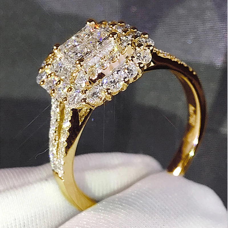 Brilliant Cubic Zirconia Luxury Ring
