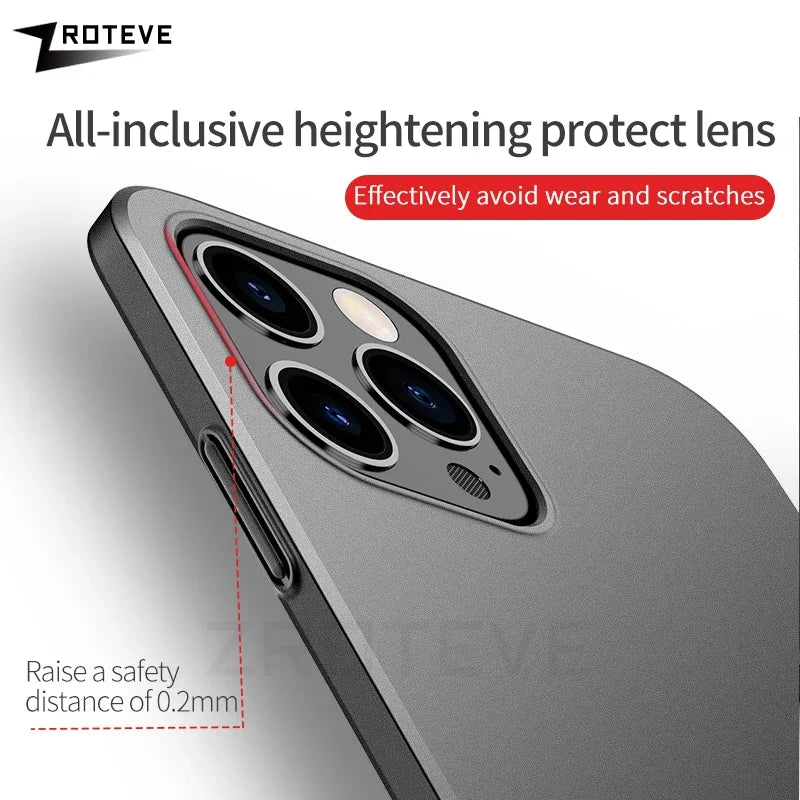 ZROTEVE AirSlim Matte Case for iPhone 11–16 Pro Max