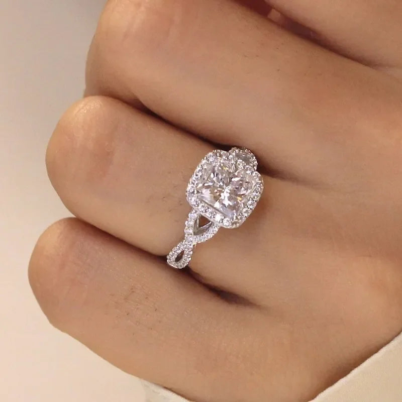 Brilliant Cubic Zirconia Luxury Ring