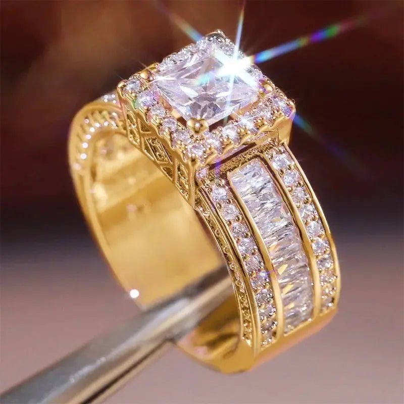 Brilliant Cubic Zirconia Luxury Ring