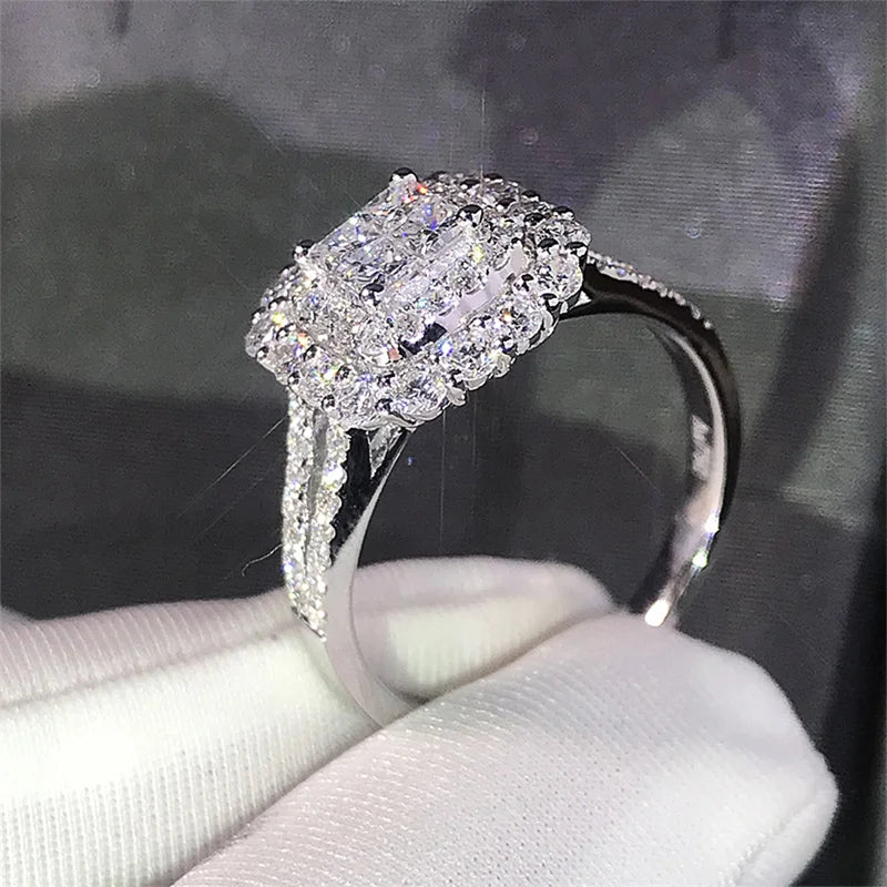 Brilliant Cubic Zirconia Luxury Ring
