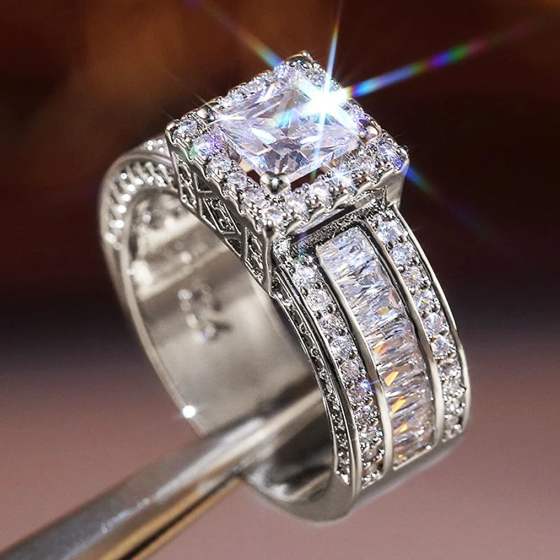 Brilliant Cubic Zirconia Luxury Ring